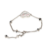 Gucci Bosco & Orzo 25 Heart Charm Bracelet in  Sterling Silver