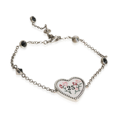 Gucci Bosco & Orzo 25 Heart Charm Bracelet in  Sterling Silver