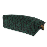 Christian Dior Canvas Green Oblique Cosmetic Pouch