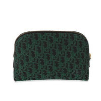 Christian Dior Canvas Green Oblique Cosmetic Pouch