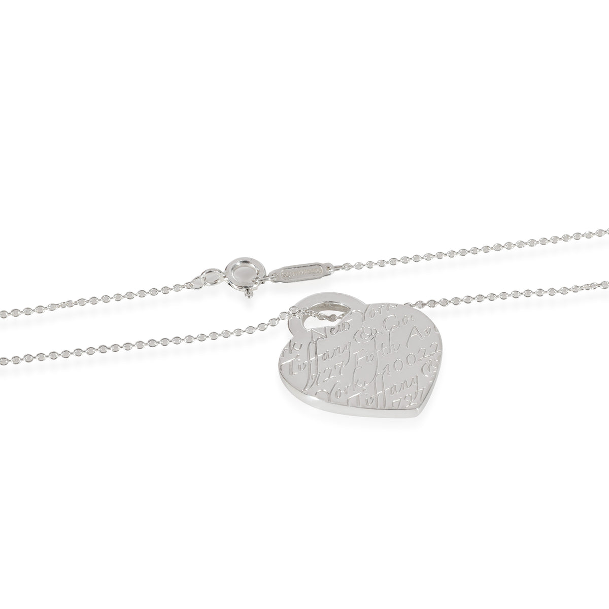 Tiffany & Co. Notes Heart Pendant in Sterling Silver