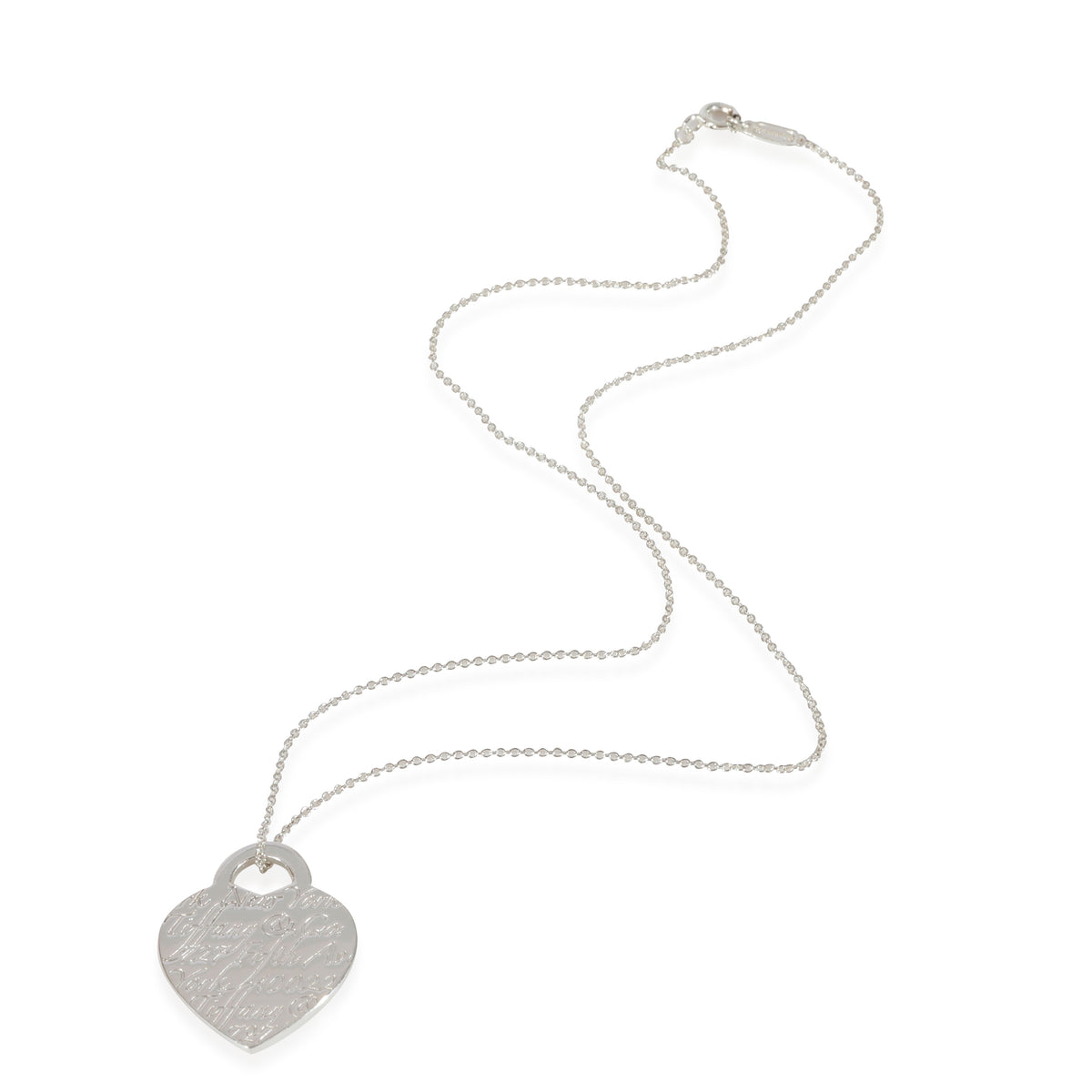 Tiffany & Co. Notes Heart Pendant in Sterling Silver