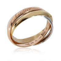 Cartier Trinity Ring in 18k 3 Tone Gold Small Model