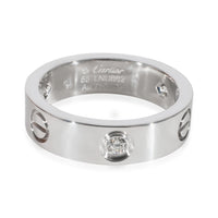 Cartier Love Diamond Ring in 18k White Gold 0.22 CTW