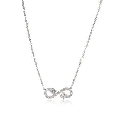 Tiffany & Co. Infinity Diamond Pendant in Platinum 0.35 CTW