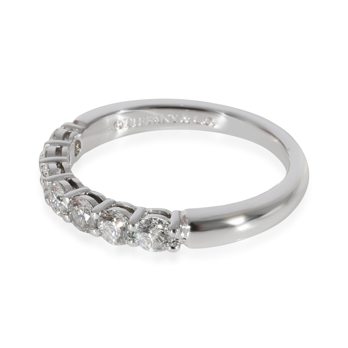 Tiffany & Co. Forever Diamond 7 Stone Band in Platinum 0.56 CTW