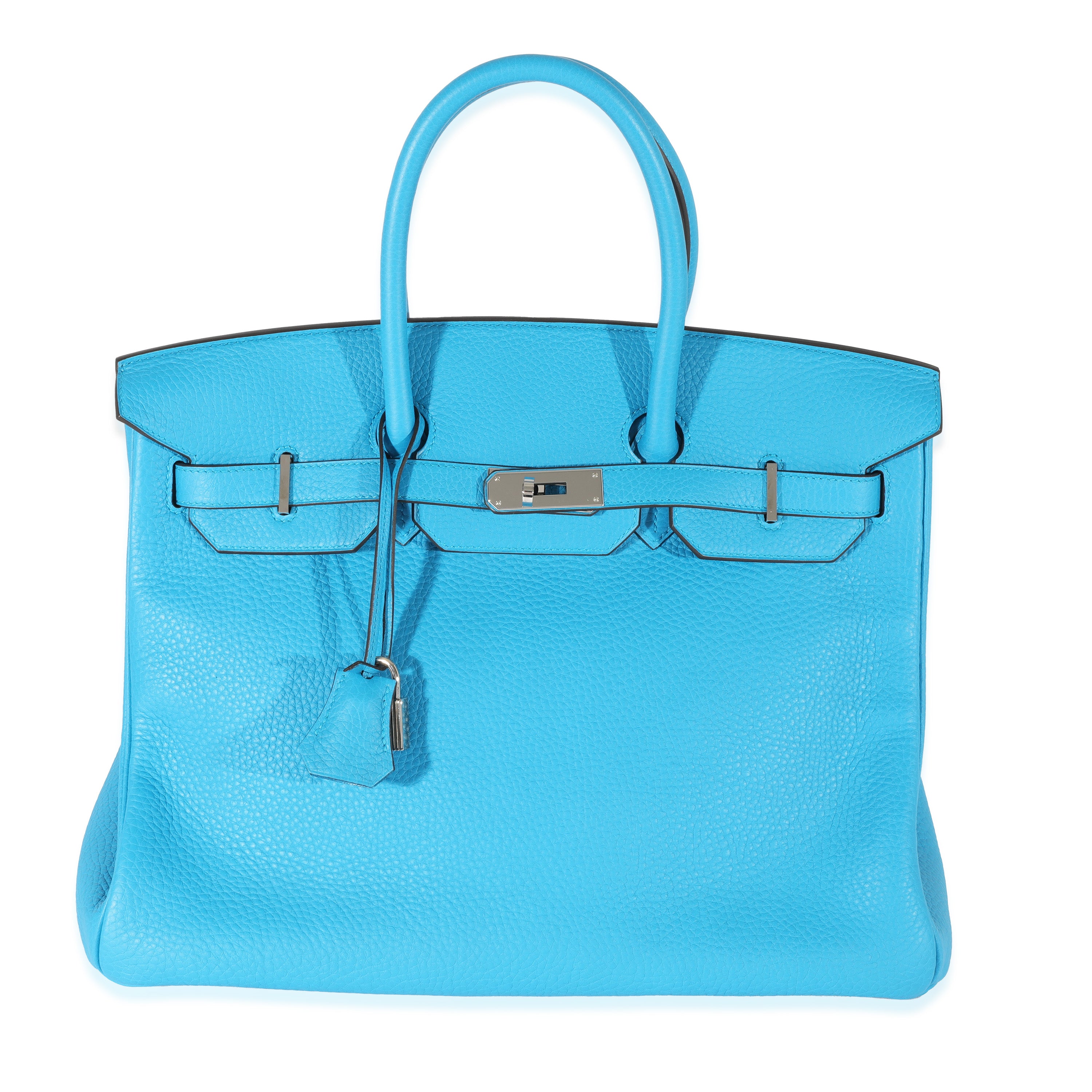 Hermes Blue Zanzibar Clemence Birkin 35 PHW, myGemma