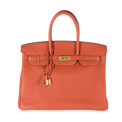 Hermès Cuivre Togo Birkin 35 GHW