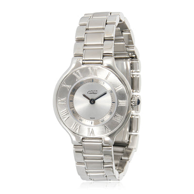 Cartier 21 Must de Cartier 1340 Womens Watch in  Stainless Steel