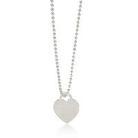 Tiffany & Co. Return To Tiffany Heart Pendant On a Bead Chain in Sterling Silver