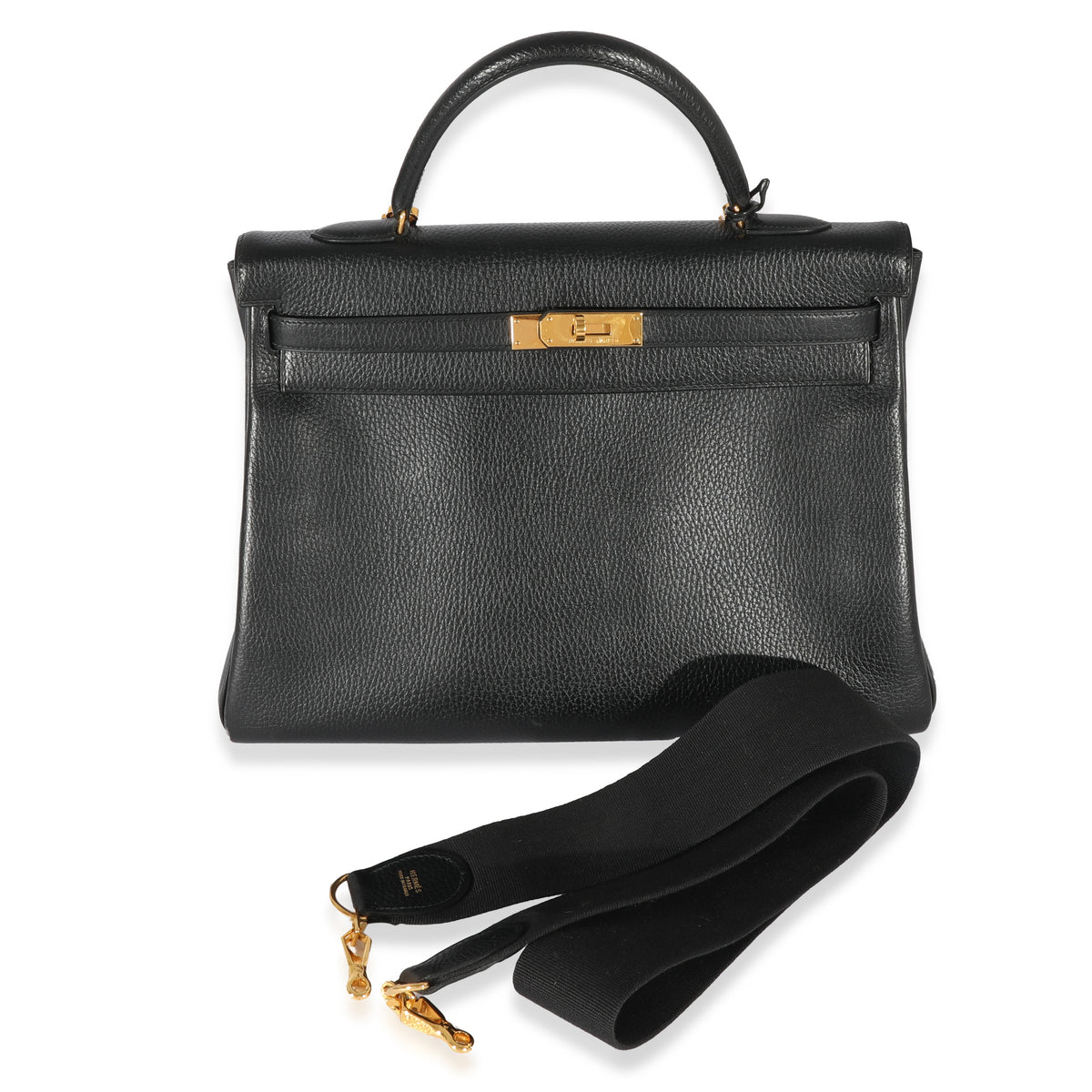 Hermes Black Ardennes Kelly Retourne 35 GHW