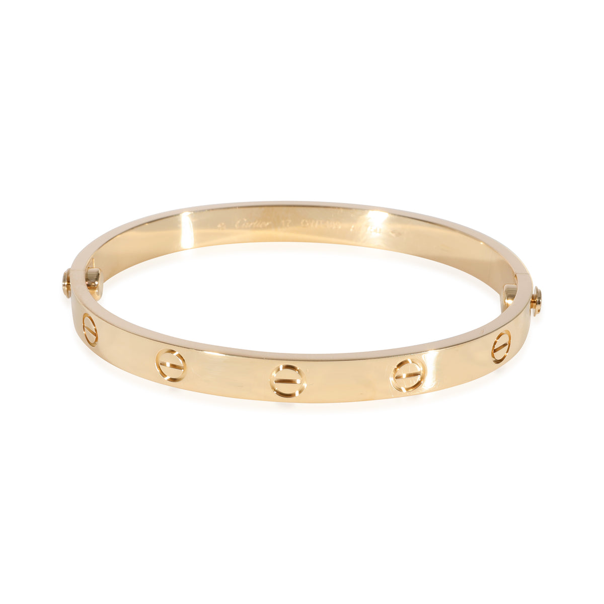 Cartier Love Bracelet in 18k Yellow Gold, Size 17