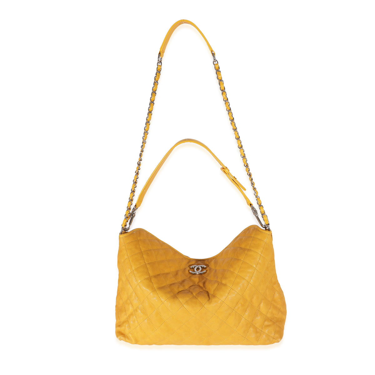 Chanel Yellow Caviar French Riviera Hobo