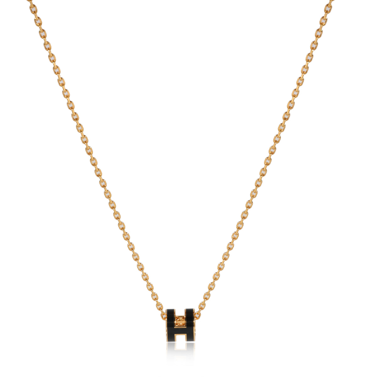 Hermès Pop H Mini Pendant Nior Yellow Gold Plated