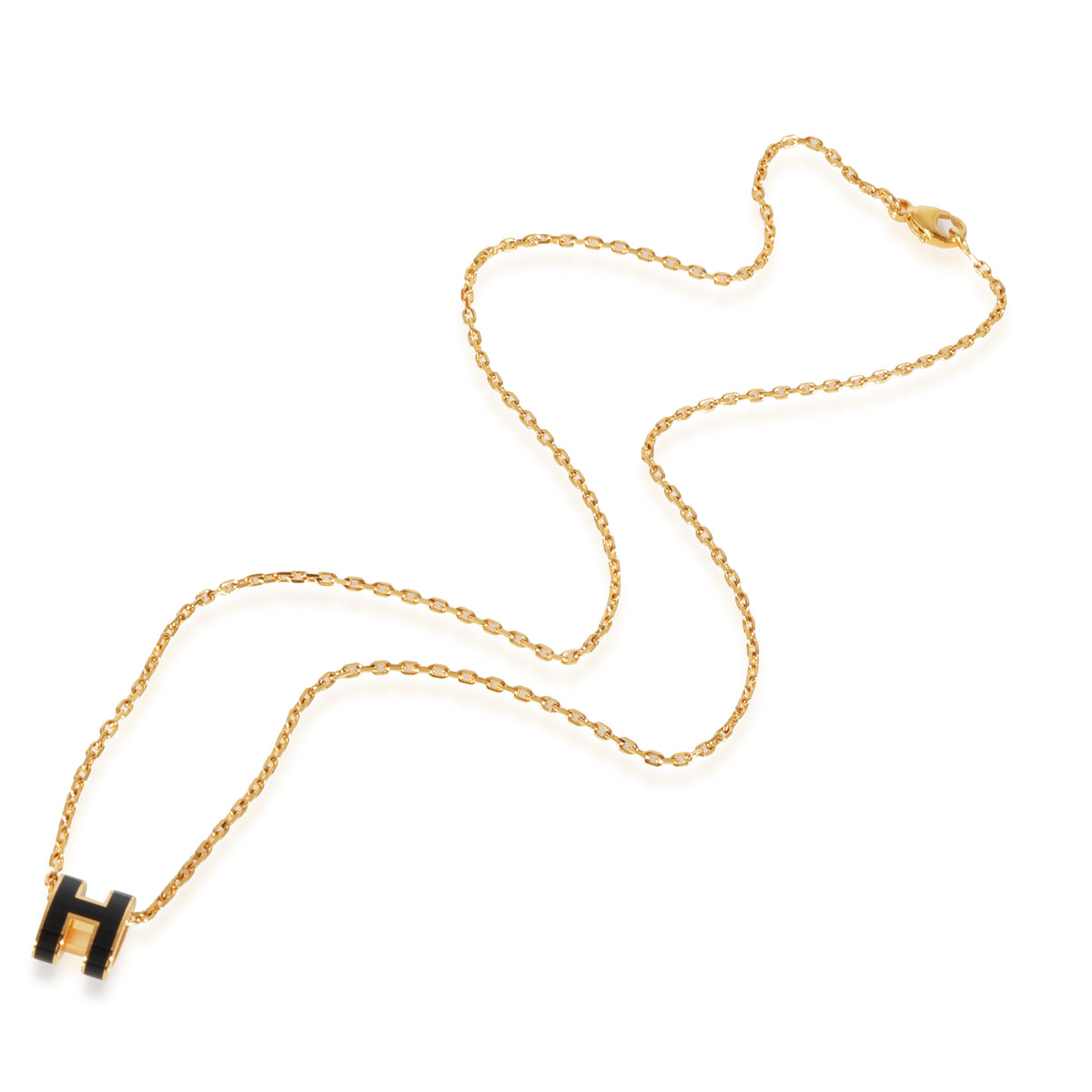 Hermès Pop H Mini Pendant Nior Yellow Gold Plated