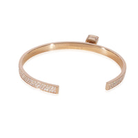Hermes Kelly Cadenas Diamond Bracelet Small Model in 18K Rose Gold 2.49 CTW