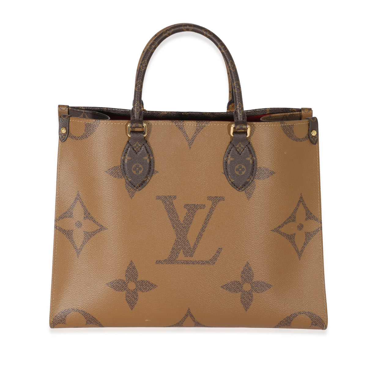 Louis Vuitton - Authenticated Onthego Handbag - Cloth Brown for Women, Very Good Condition