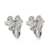 Van Cleef & Arpels Frivole Earrings in 18K White Gold Small Model, 1.61 CTW