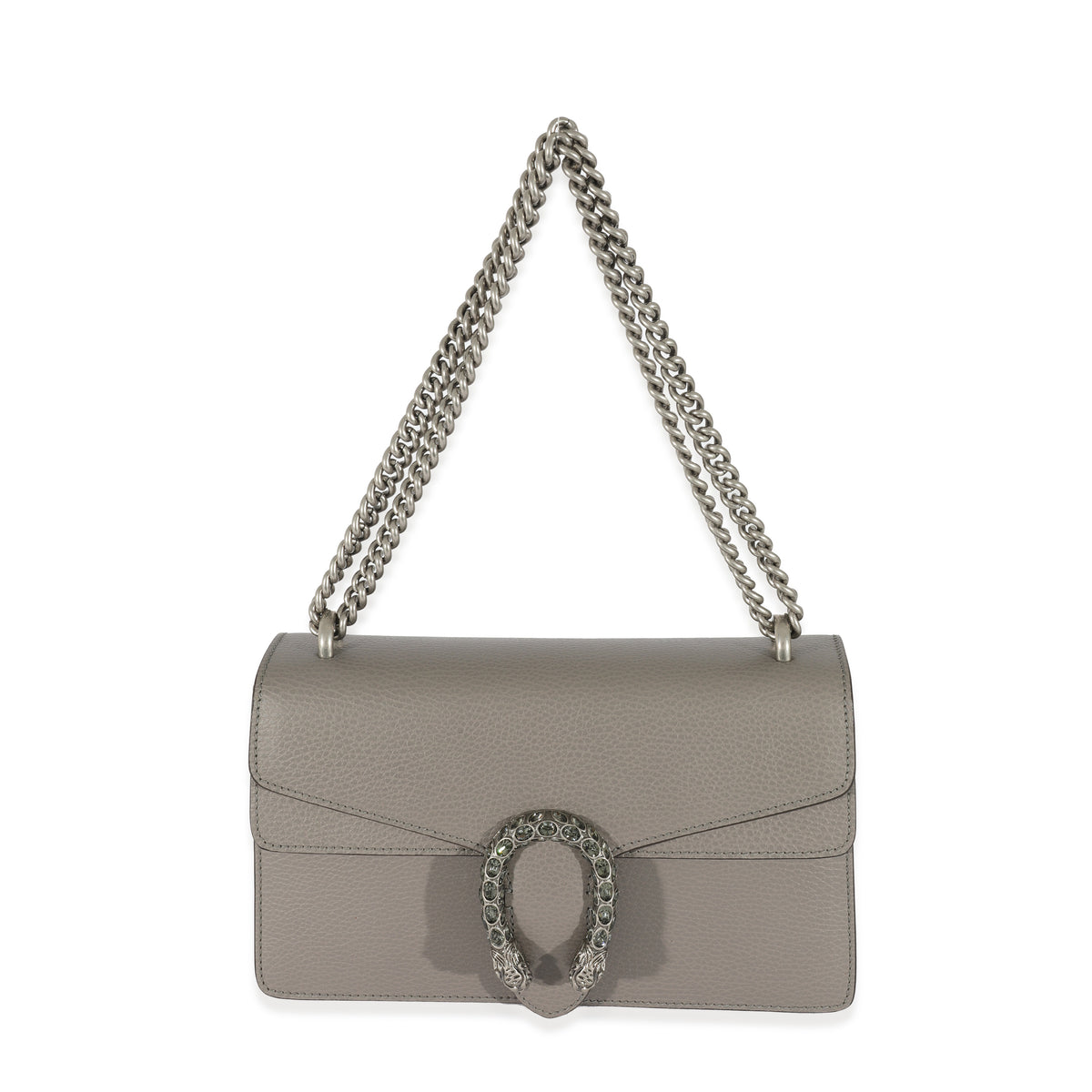 Gucci Grey Leather Small Dionysus