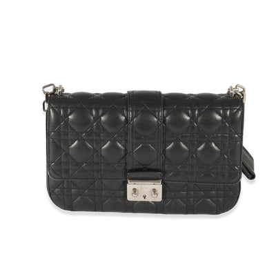Christian Dior Black Leather Small Miss Dior Flap Bag