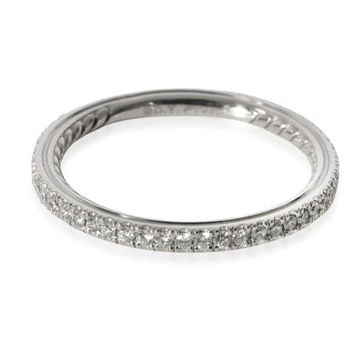 David Yurman Eden Diamond Wedding Band in  Platinum 0.43 CTW