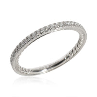 David Yurman Eden Diamond Wedding Band in  Platinum 0.43 CTW