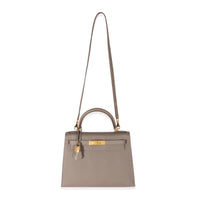 Hermes Epsom Gris Etain Kelly Sellier 28 GHW