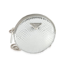 Prada Ayers Silver Round Mini Pouch