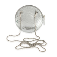 Prada Ayers Silver Round Mini Pouch