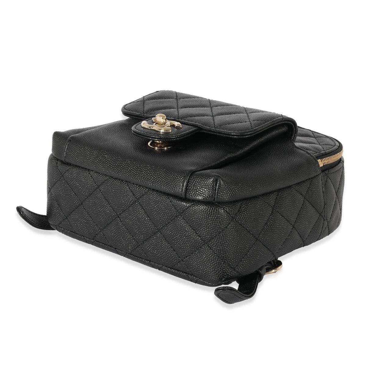 chanel black caviar leather backpack Chanel Black Caviar Mini CC Day Backpack | myGemma