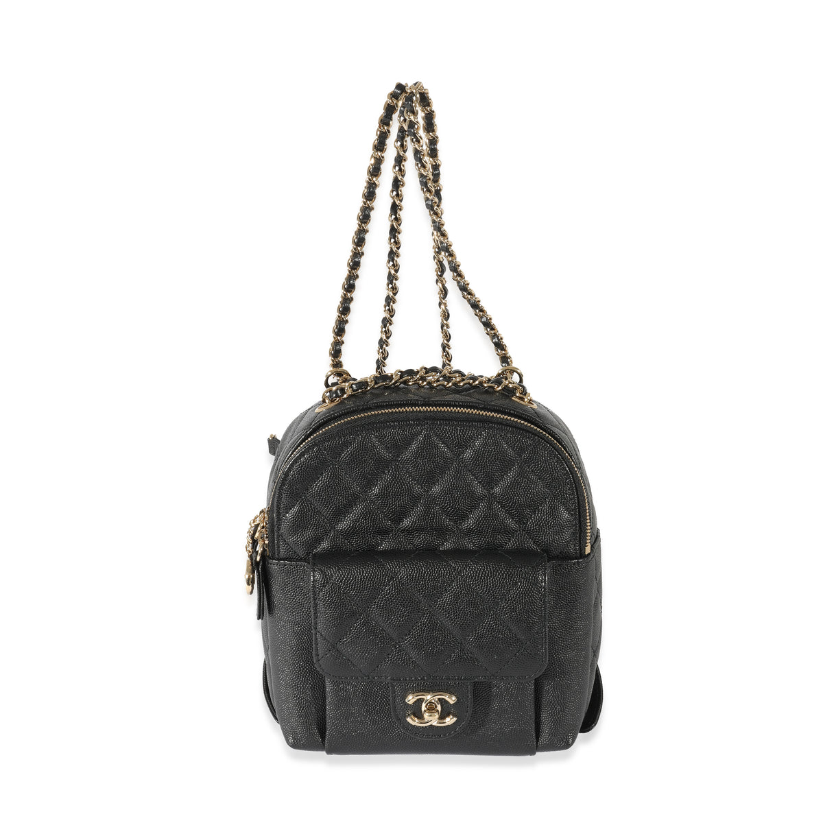 CHANEL Caviar Quilted Small CC Day Backpack Black 1299262