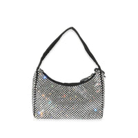 Prada Black Satin Crystal Re-Edition 2000 Mini Bag