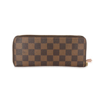 Louis Vuitton Damier Ebene Coated Canvas Clemence Wallet