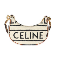 Celine Beige Textile Medium Ava Strap Bag