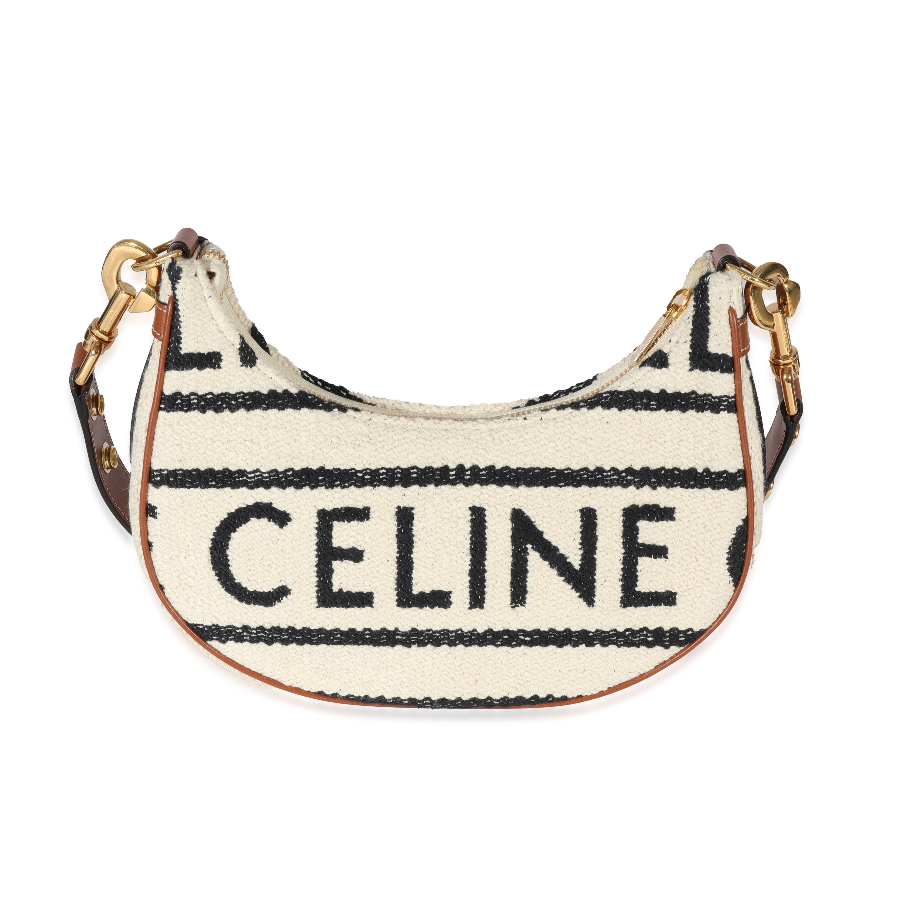 Lock Toiletry Pouch in Triomphe Canvas and Calfskin