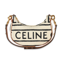 Celine Beige Textile Medium Ava Strap Bag