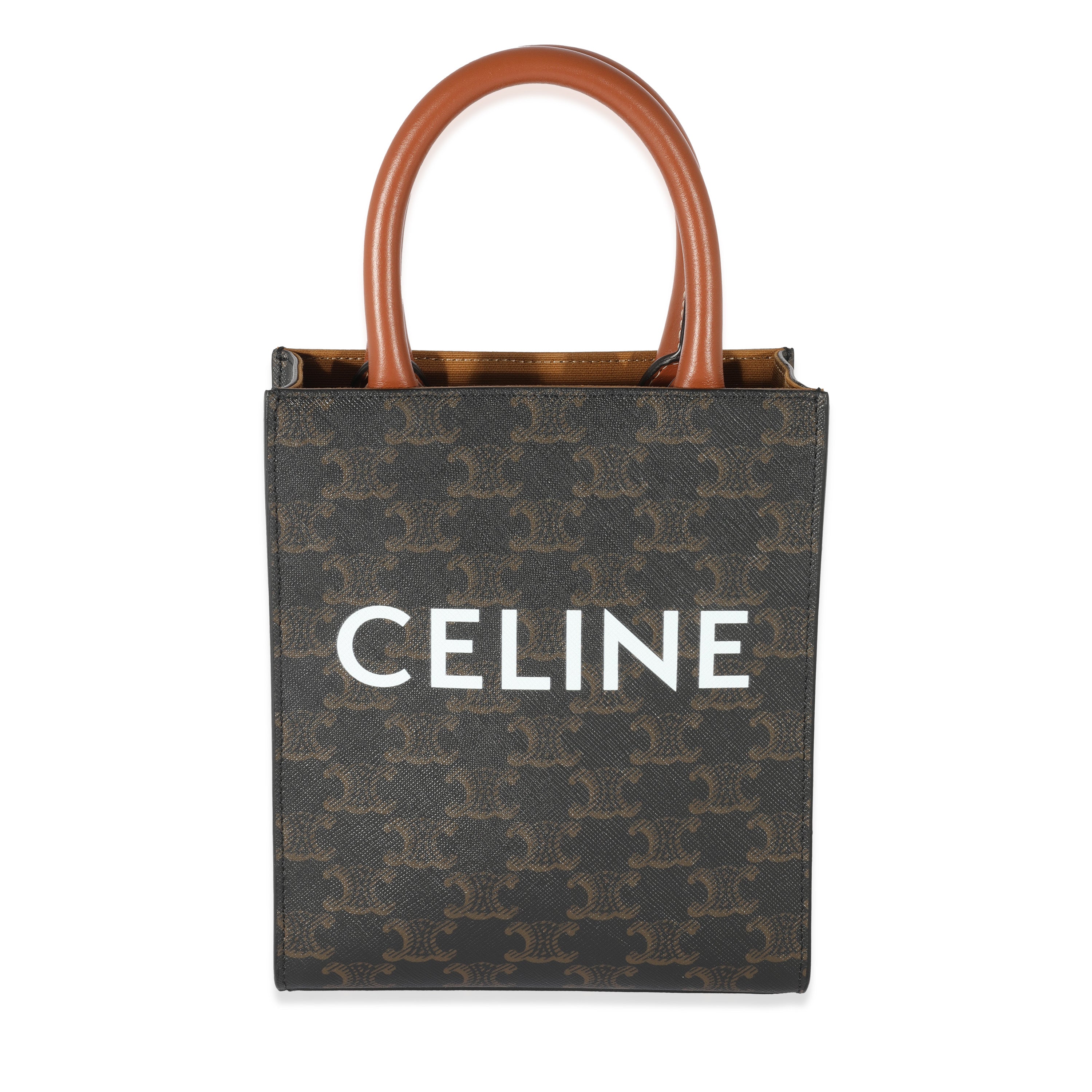 Shop CELINE Triomphe Canvas 2021 SS Wallet on strap in triomphe