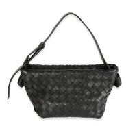 Bottega Veneta Black Intrecciato Tie Shoulder Bag