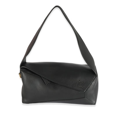 Loewe Black Leather Puzzle Hobo