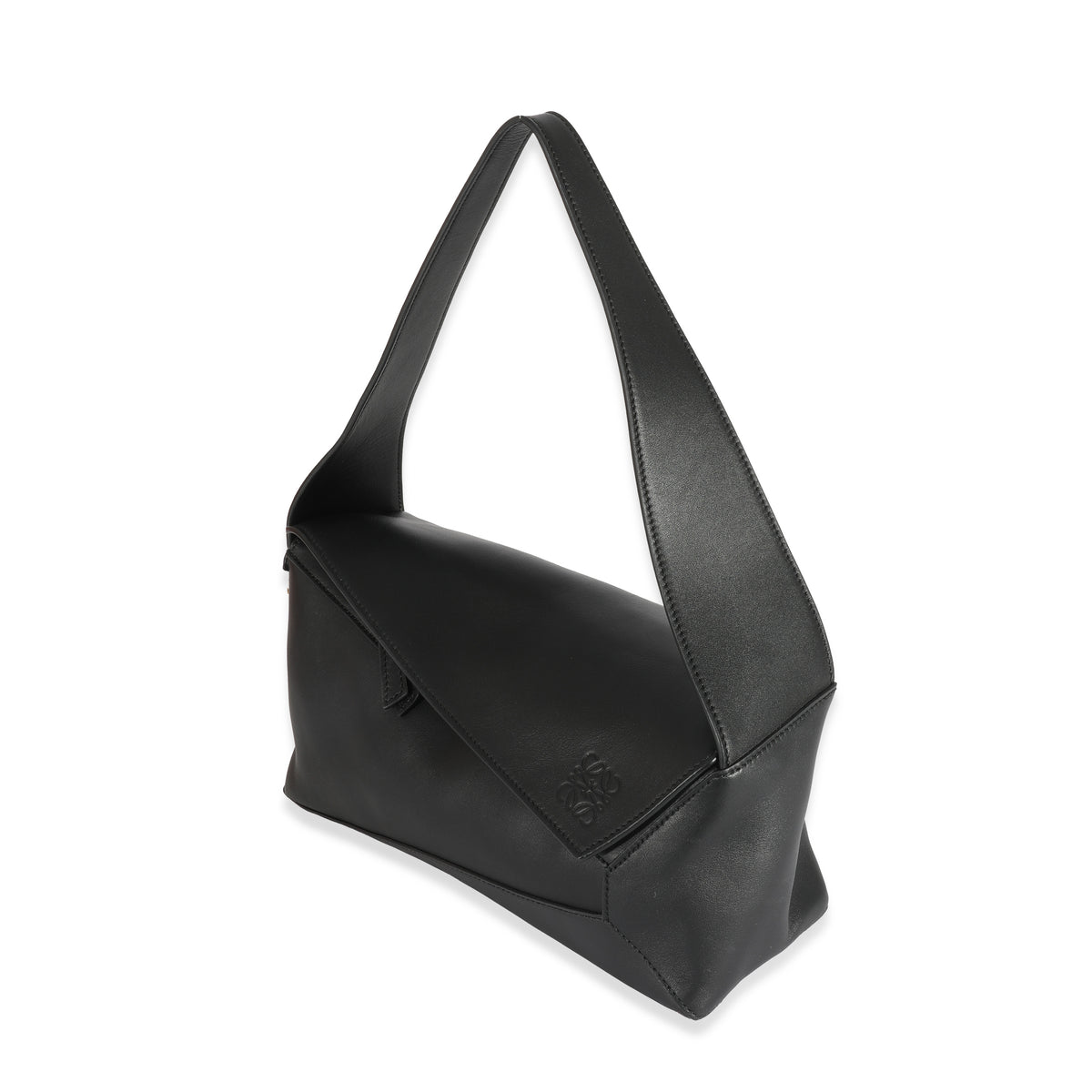 Loewe Black Leather Puzzle Hobo