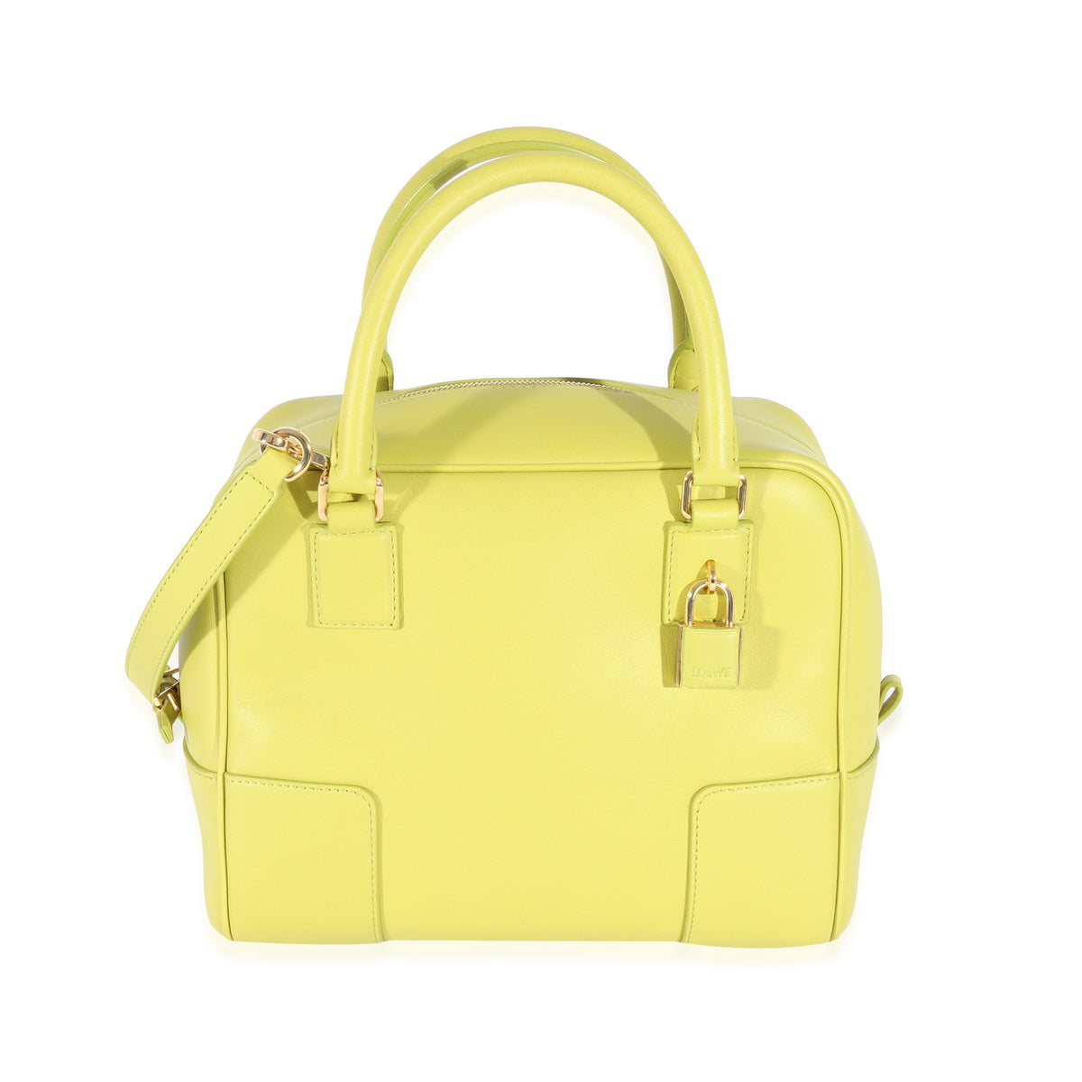 Loewe Lime Yellow Leather Square Amazona 19