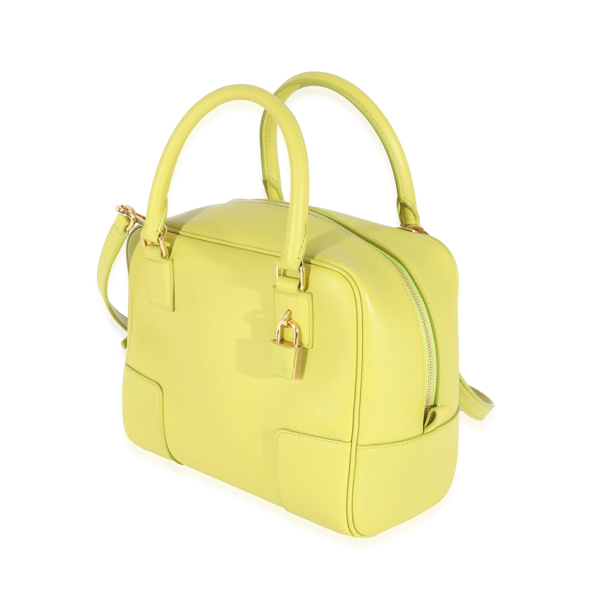 Loewe Lime Yellow Leather Square Amazona 19