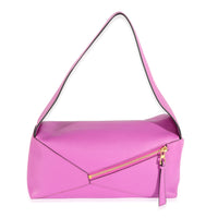 Loewe Fuchsia Leather Puzzle Hobo