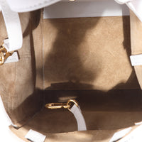 Loewe White Leather Hammock Nugget Bag