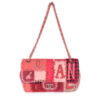 Chanel Red Medium Patchwork Classic Flap Bag