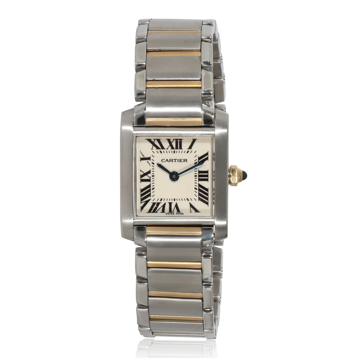 Cartier Tank Francaise W51007Q4 Womens Watch in 18kt Stainless Steel/Yellow Gol