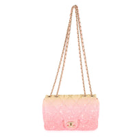 Chanel 20B Pink Ombré Sequin Mini Flap Bag