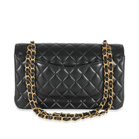 Chanel 21S Black Leather Charms Medium Flap Bag