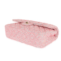 Chanel 21C Pink Tweed Medium Classic Flap Bag