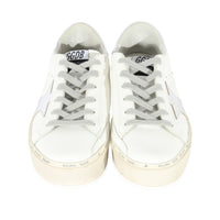 Golden Goose White Leather Hi Star